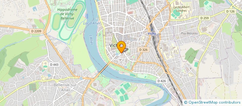 localisation de l'entreprise STE MONIQUE BERTRAND à VICHY