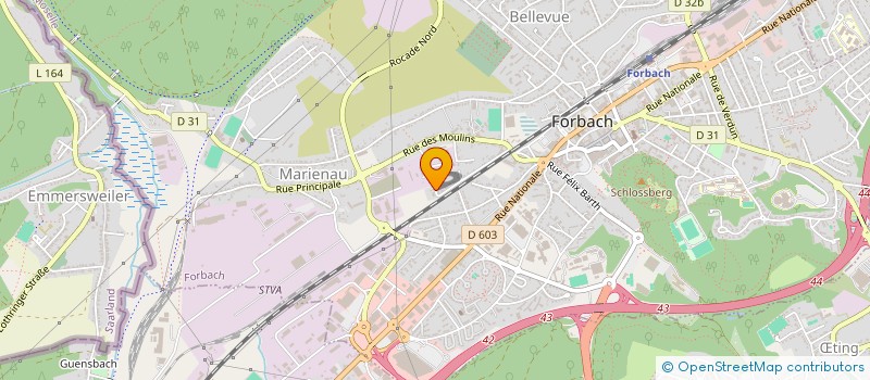 localisation de l'entreprise STE MONTAGE ET RENOVATION DU BATIMENT à FORBACH