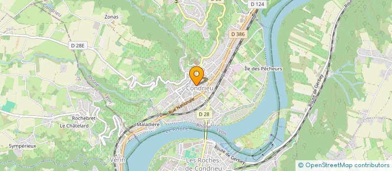 localisation de l'entreprise STE MONTANT PERE ET FILS à CONDRIEU