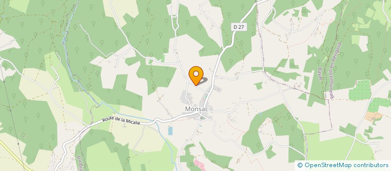 localisation de l'entreprise STE MUSICALE BEAUMONTOISE  BEAUMONTOIS EN PERIGORD