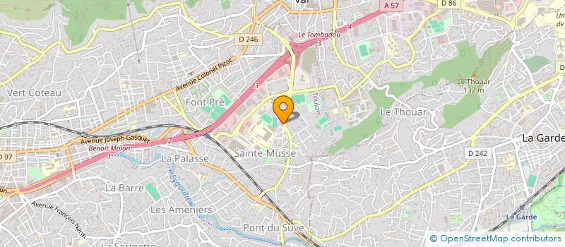 localisation de l'entreprise STE MUSSE ANIMATION CULTURELLE SPORTIVE à TOULON