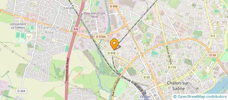 localisation de l'entreprise STE MUTUELLE AGENTS DES R S L  CHALON-SUR-SAONE