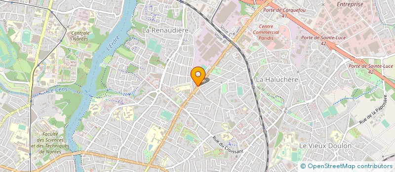 localisation de l'entreprise STE NANTAISE DE SPORTS DE COMBAT à NANTES
