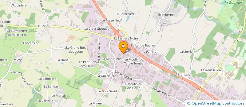 localisation de l'entreprise STE NANTAISE FOURNITURES INDUSTRIELLES à COUERON