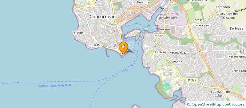 localisation de l'entreprise STE NAUTIQUE BAIE CONCARNEAU à CONCARNEAU