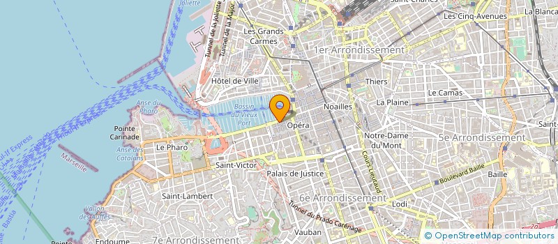 localisation de l'entreprise STE NAUTIQUE MASSILIA à MARSEILLE