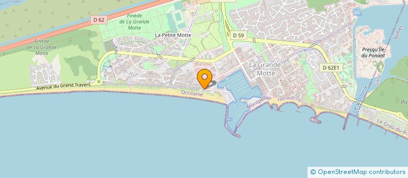 localisation de l'entreprise STE NAUTIQUE YACHT CLUB GRANDE MOTTE à LA GRANDE-MOTTE