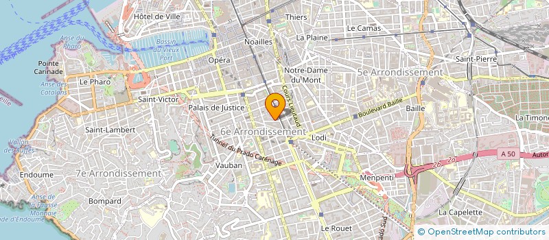 localisation de l'entreprise STE NELLE LA BELLE CORALINNE à MARSEILLE