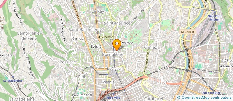 localisation de l'entreprise STE NICOISE DU BATIMENT à NICE