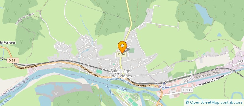 localisation de l'entreprise STE NIVERNAISE DE CYCLES ET MOTOCULTURE à SAINT-LEGER-DES-VIGNES