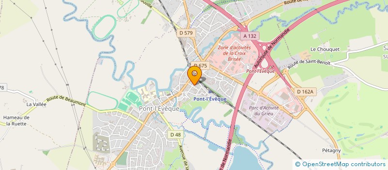 localisation de l'entreprise STE NORMANDE DE COURTAGE D ASSURANCES  PONT L'EVEQUE