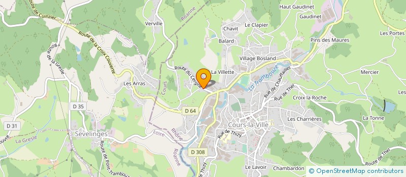 localisation de l'entreprise STE NOUV ETS GROSPIRON à COURS