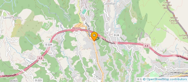 localisation de l'entreprise STE NOUV EXPL GARAGE AUTOROUTE à MENTON