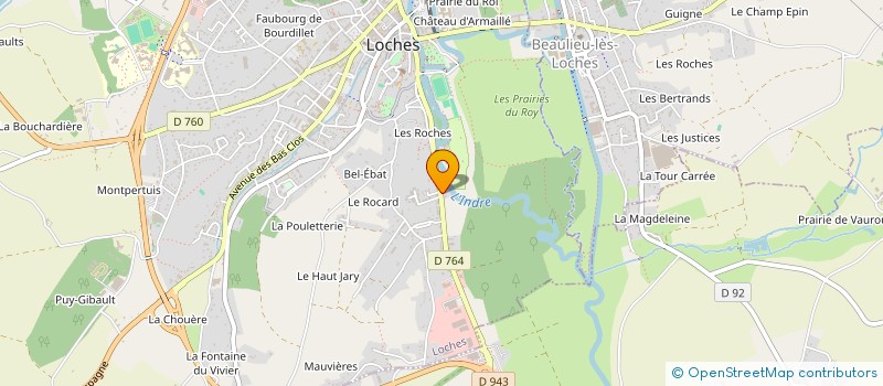 localisation de l'entreprise STE NOUV EXPLOIT GAMMA BATIM  LOCHES