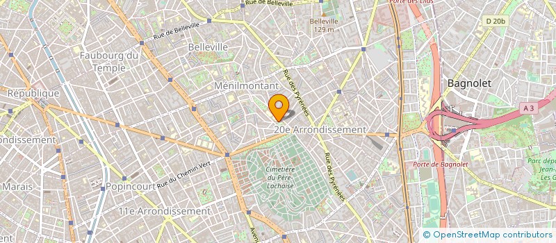 localisation de l'entreprise STE NOUV EXPLOIT STE FIRON FR  PARIS 20