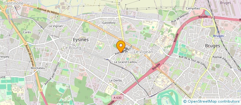 localisation de l'entreprise STE NOUVELLE BORDELAISE BONNETERIE  EYSINES