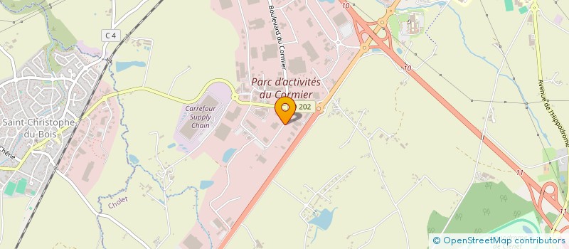 localisation de l'entreprise STE NOUVELLE CARROSSERIE DES MAUGES à CHOLET
