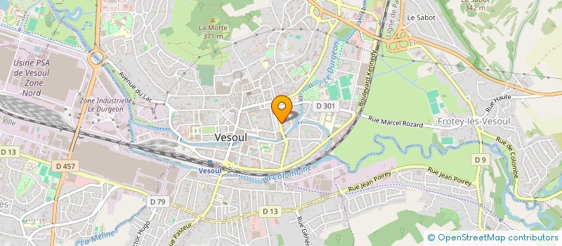 localisation de l'entreprise STE NOUVELLE D'IMPRIMERIE MARCEL BON  VESOUL