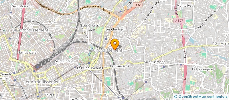 localisation de l'entreprise STE NOUVELLE DE LA CARROSSERIE LONGCHAMP à MARSEILLE