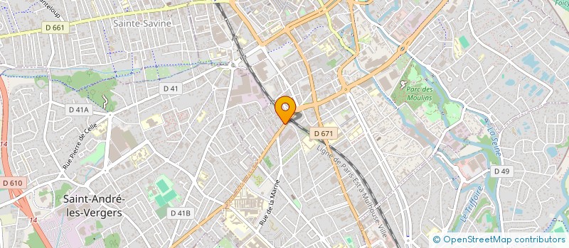 localisation de l'entreprise STE NOUVELLE DEPECHE DE L AUBE à TROYES