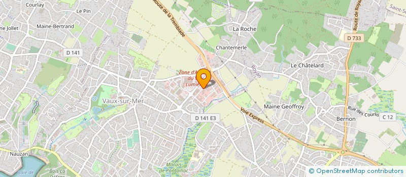 localisation de l'entreprise STE NOUVELLE DES CAFES FREDDY à VAUX-SUR-MER