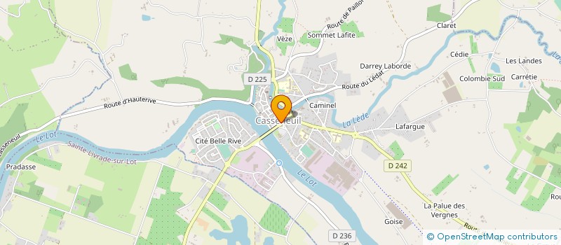 localisation de l'entreprise STE NOUVELLE DES CONSERVES DU BAZADAIS à CASSENEUIL