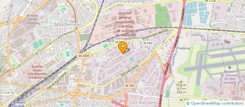 localisation de l'entreprise STE NOUVELLE ETS A OLIER à CLERMONT-FERRAND