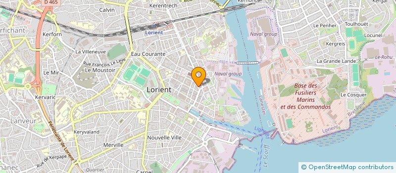 localisation de l'entreprise STE NOUVELLE EXPL REGIE PUNCH à LORIENT