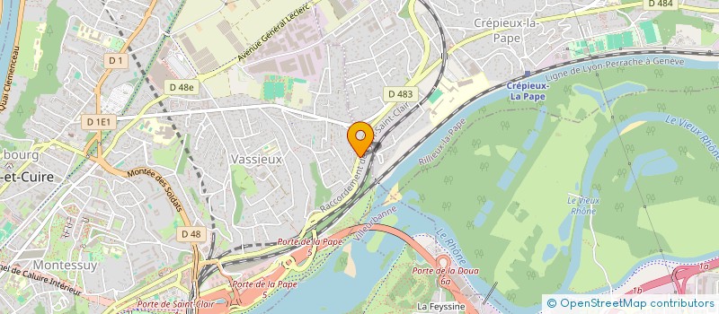 localisation de l'entreprise STE NOUVELLE GARAGES LYONNAIS à CALUIRE-ET-CUIRE