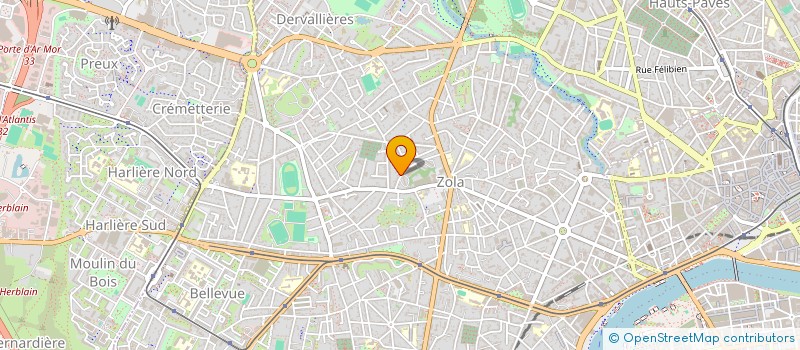 localisation de l'entreprise STE NOUVELLE IMPRIMERIE HUGUET  NANTES