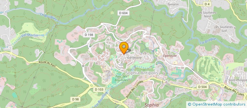 localisation de l'entreprise STE NOUVELLE LE RETRO  VALBONNE