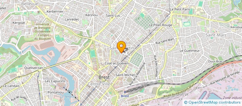 localisation de l'entreprise STE NOUVELLE LES FAUVETTES à BREST