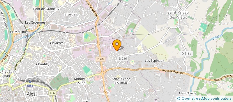 localisation de l'entreprise STE NOUVELLE VINCENT  ALES