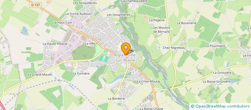 localisation de l'entreprise STE NOUVELLE VOYAGES DU VIGNOBLE à AIGREFEUILLE-SUR-MAINE