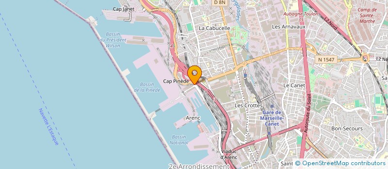 localisation de l'entreprise STE NOUVELLLE CANALISATIONS EMERY à MARSEILLE 2