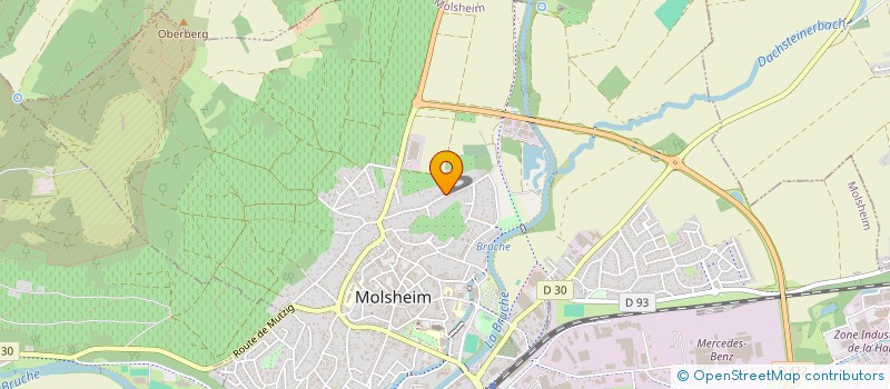 localisation de l'entreprise STE ODILE  MOLSHEIM