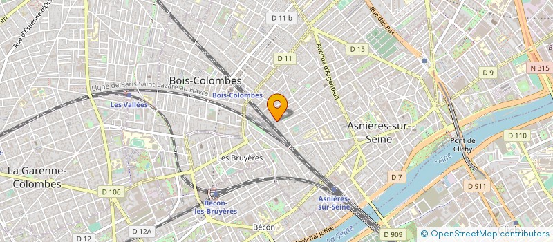localisation de l'entreprise STE P M X à ASNIERES-SUR-SEINE