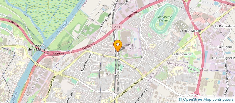 localisation de l'entreprise STE PAC à ANGERS