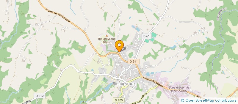 localisation de l'entreprise STE PAR ACTIONS SIMPLIFIEE INNOVATION MUTUALISME ENERGIE SOLAIRE SOLIDAIRE CANTAL LOT AVEYRON TARN  RIEUPEYROUX