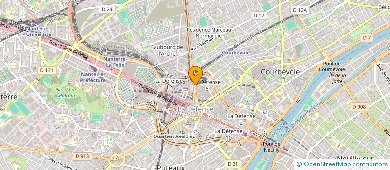 localisation de l'entreprise STE PARTI PROCOFRANCE CMP ENTR à COURBEVOIE
