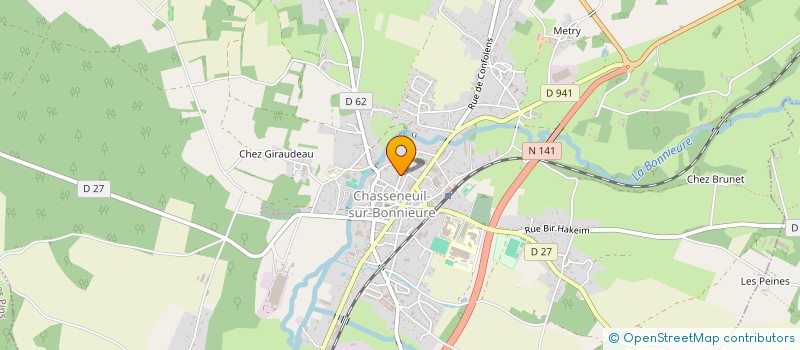 localisation de l'entreprise STE PARTICI VETERI GRAS- VANDECASTEELE à CHASSENEUIL-SUR-BONNIEURE