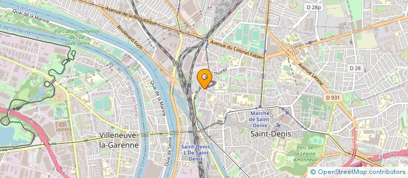 localisation de l'entreprise STE PARTICIP MEDECINS CARDIOLOGUES NORD  SAINT-DENIS