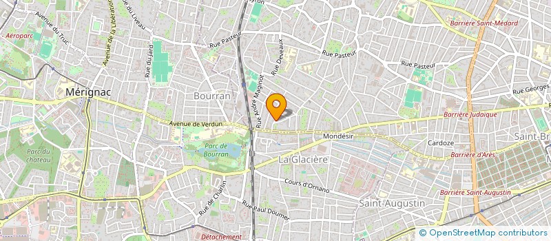 localisation de l'entreprise STE PARTICIPATION RADIOLOGUES ASSOCIES à BORDEAUX