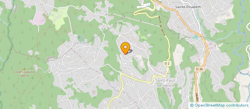 localisation de l'entreprise STE PELLEGRINI à SAINT-PAUL-DE-VENCE