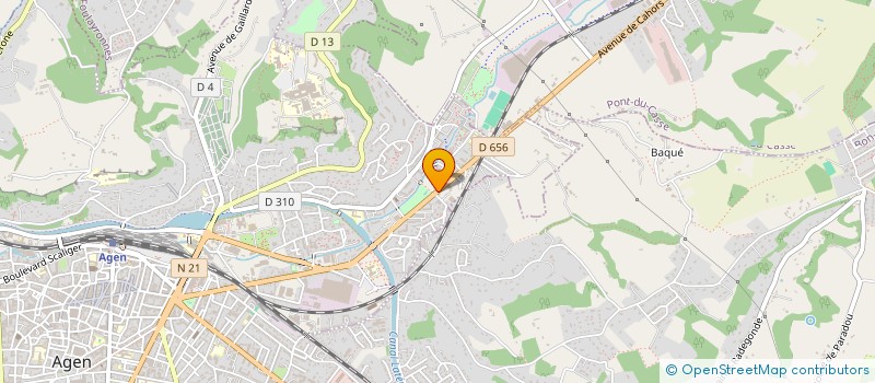 localisation de l'entreprise STE PETITS TRAV PISCINE VALPRE  AGEN