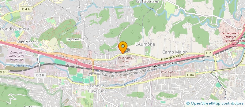 localisation de l'entreprise STE PHOCEENNE ETUDE REALISATION à AUBAGNE