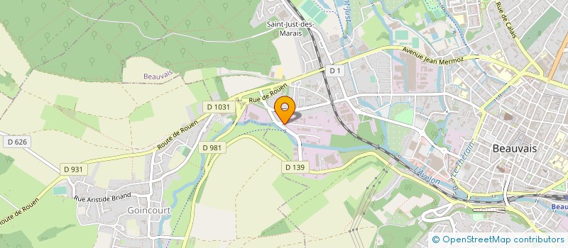 localisation de l'entreprise STE PICARDE CONST ET TRAV PUBL à BEAUVAIS