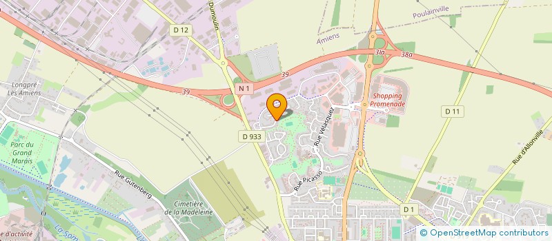localisation de l'entreprise STE PICARDE ETUDE REALISA TECHN DU BAT P à AMIENS