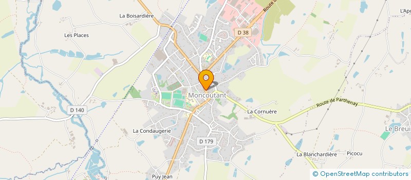 localisation de l'entreprise STE PIOU ET COUPEAU à MONCOUTANT-SUR-SEVRE