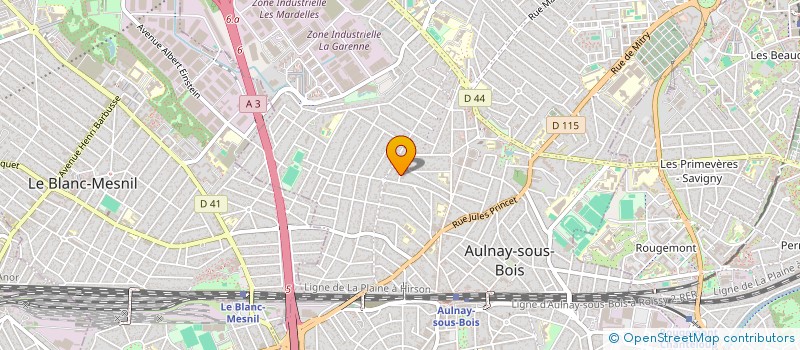 localisation de l'entreprise STE PLI-SUD à AULNAY-SOUS-BOIS